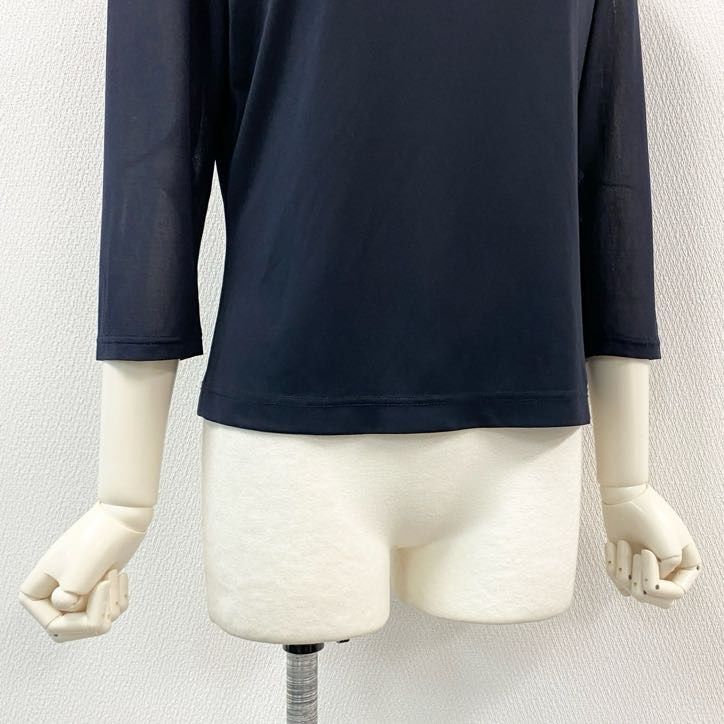 レオナール　カンカン素材トップス LEONARD - 80g23 【美品】 LEONARD レオナール 七分袖カットソー