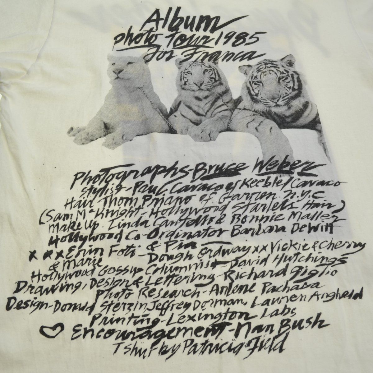 Bruce Weber】80s Patricia Field 1985 Tシャツ - メルカリ