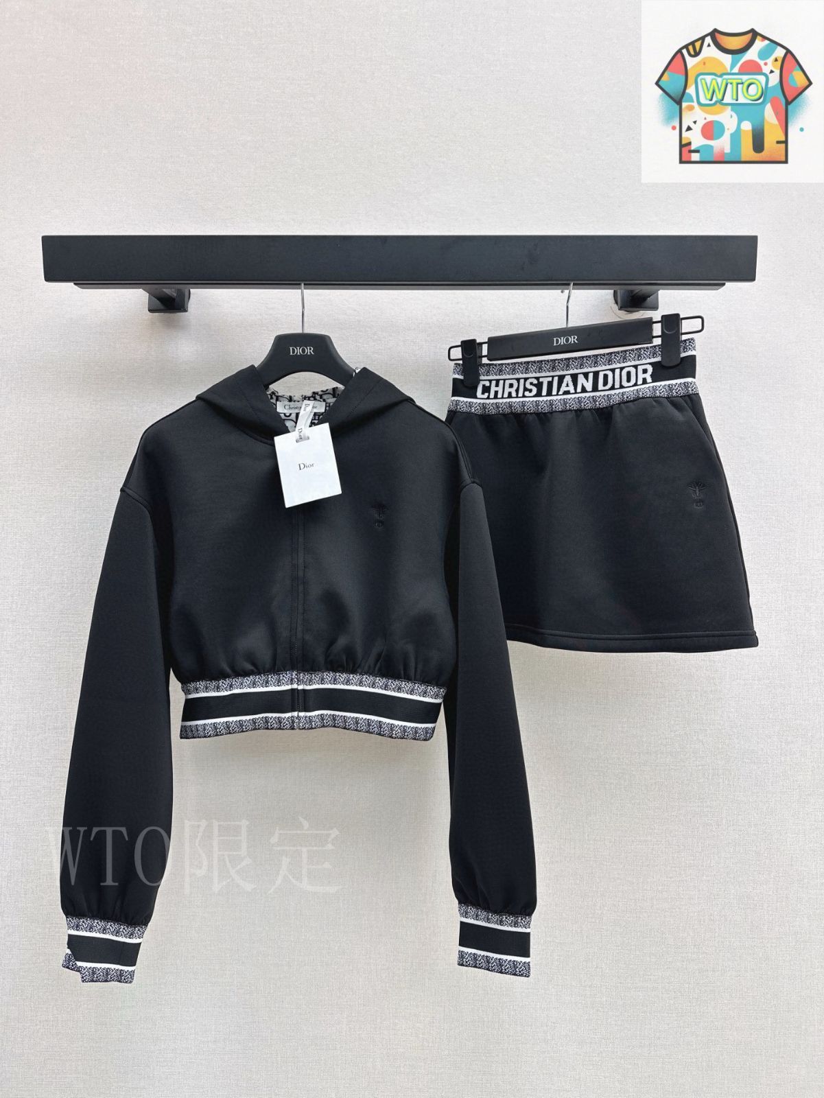 【国内発送☆カジュアル】DIOR ジップ付き ミニスカート 210.jpg