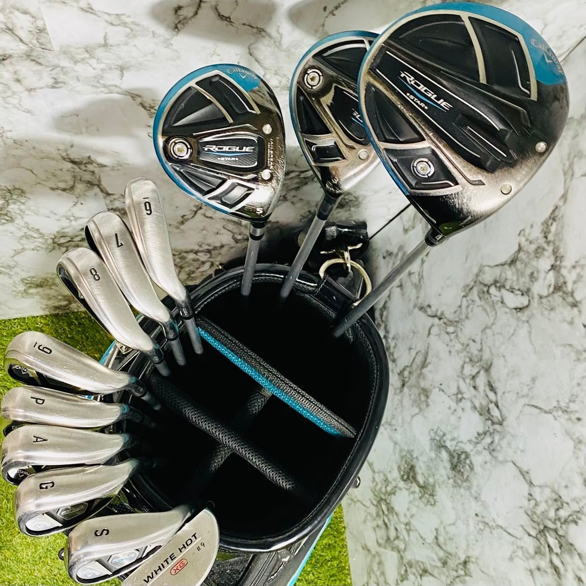 UT付き】ブルー キャロウェイ ウォーバード メンズゴルフセット 11本 R