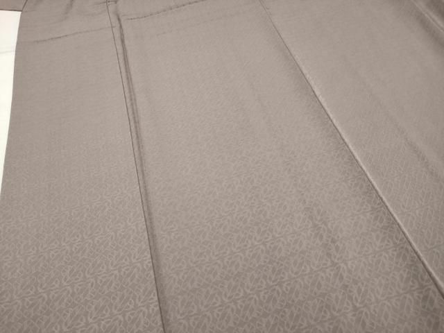 平和屋着物▽上質な色無地 単衣 鳩羽鼠色 鬼しぼ