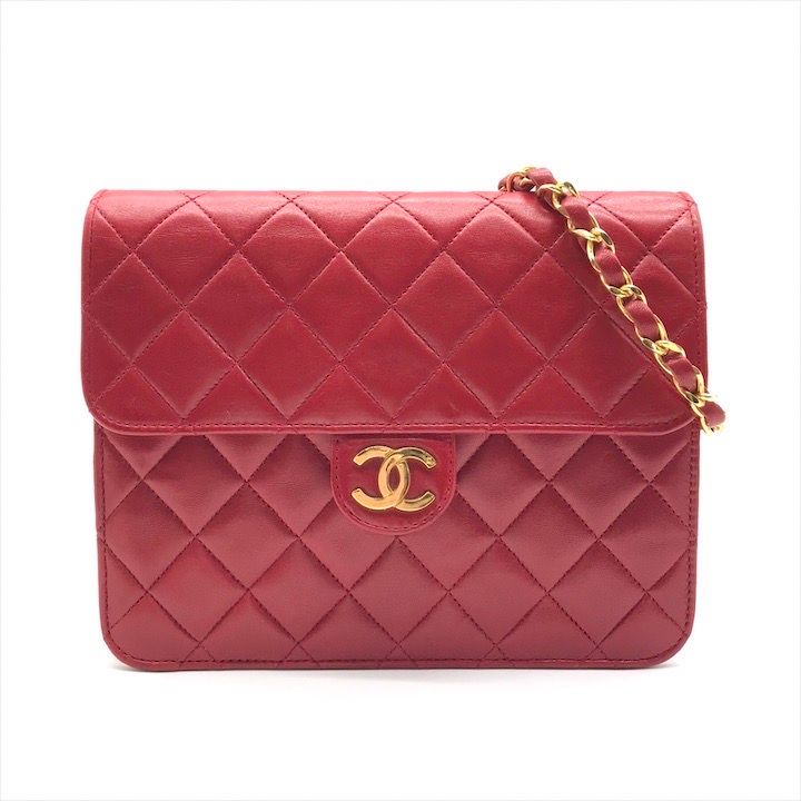 美品 CHANEL シャネル ココマーク マトラッセ チェーン ショルダー