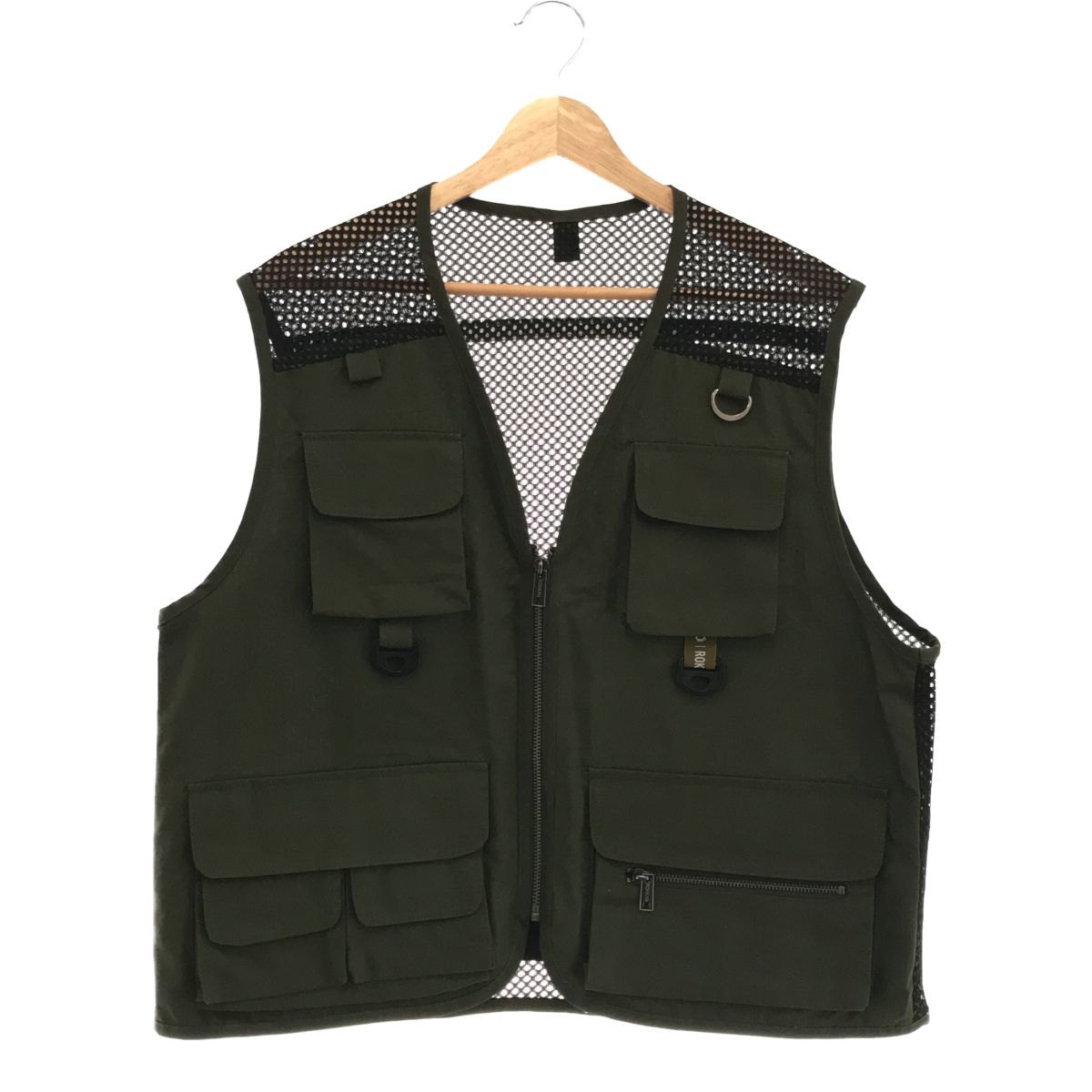 Rokkan フィッシングベスト ベージュ L ショートベスト | 釣りをもっと