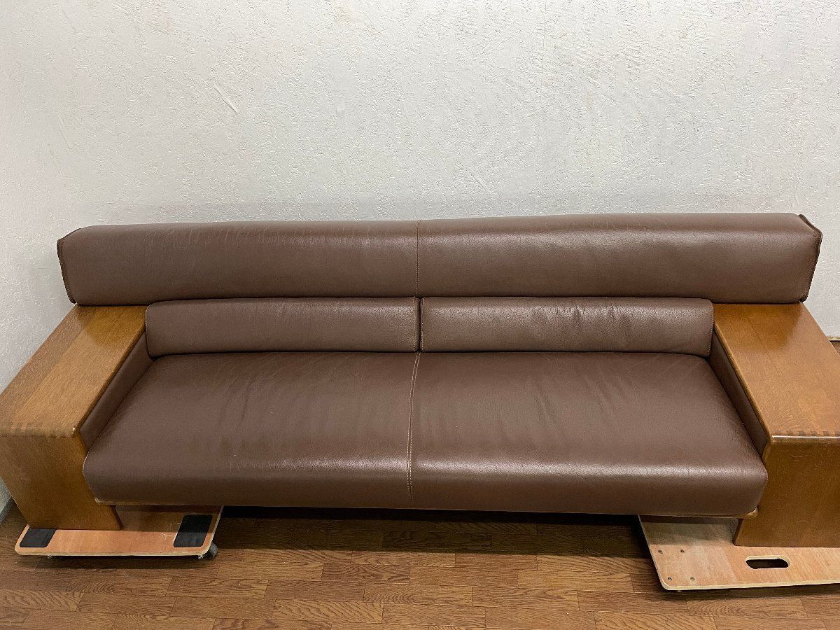 CKC59 カンディハウス ボルス 3人掛けソファ レザー/本革張り ナラ材 CKC59 カンディハウス ボルス 3人掛けソファ レザー/本革張り ナラ材