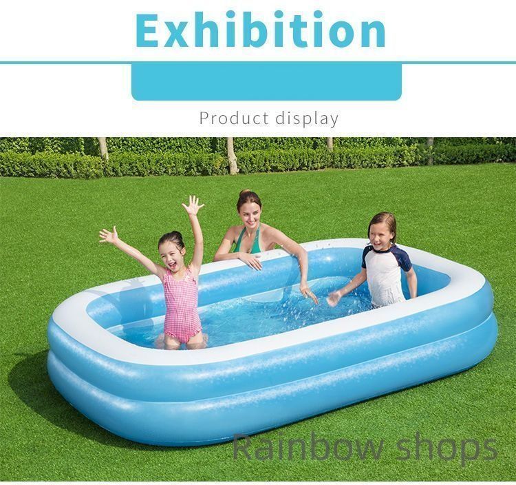 プール エアプール ビニールプール 大型 小型プール 家庭用 子供用 ビニールプール 水遊び 折りたたみ式 長方形 屋外 暑さ対策 wvcp89