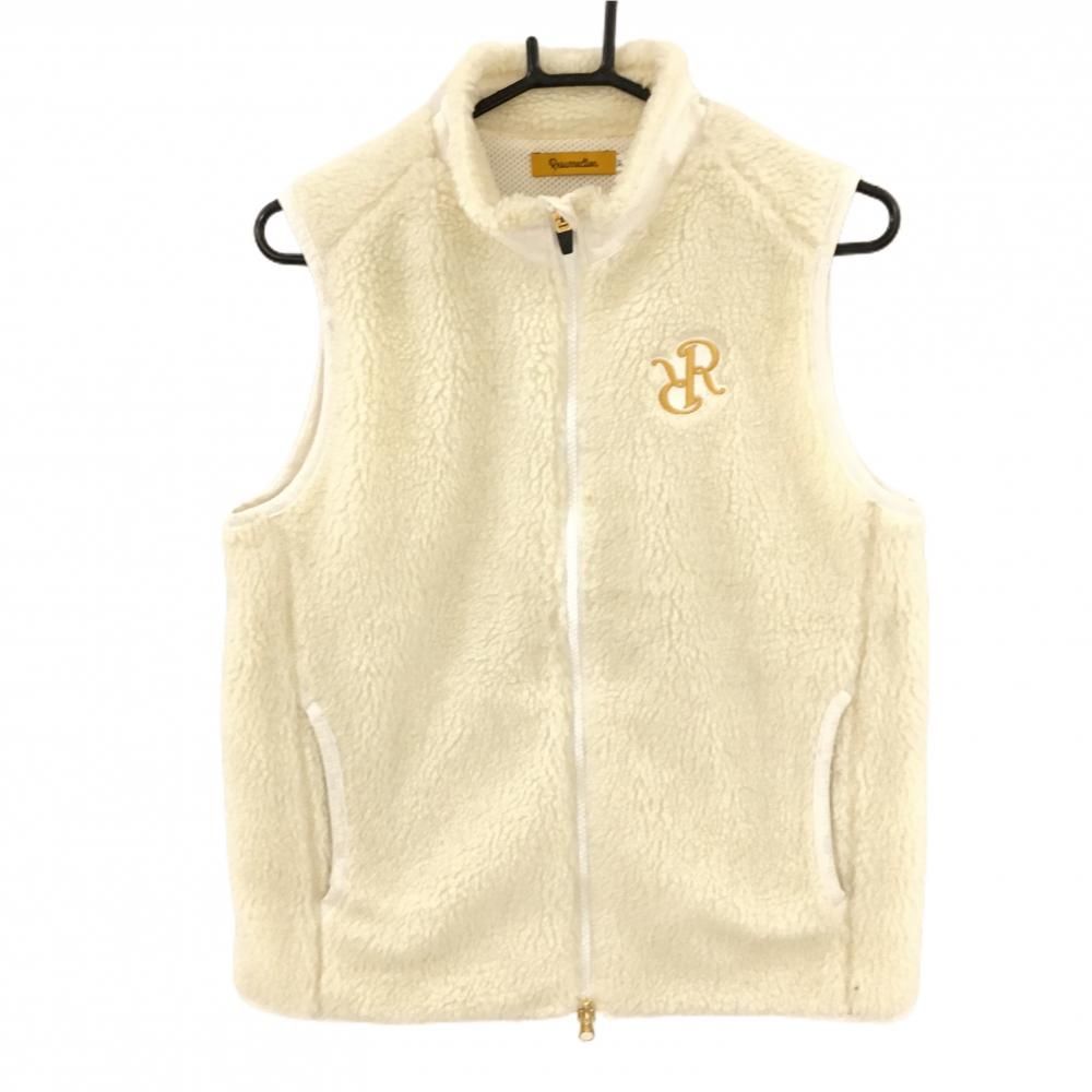 レザレクション ボアベスト アイボリー 裏地メッシュ レディース M ゴルフウェア Resurrection