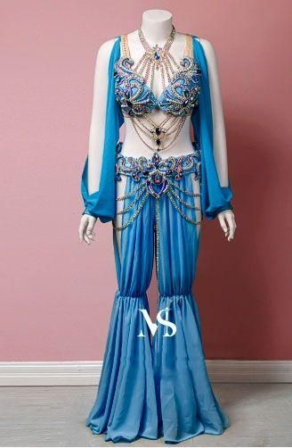 ベリーダンス衣装 オリエンタル衣装 ブラパンツ 豪華 オーダーメイド