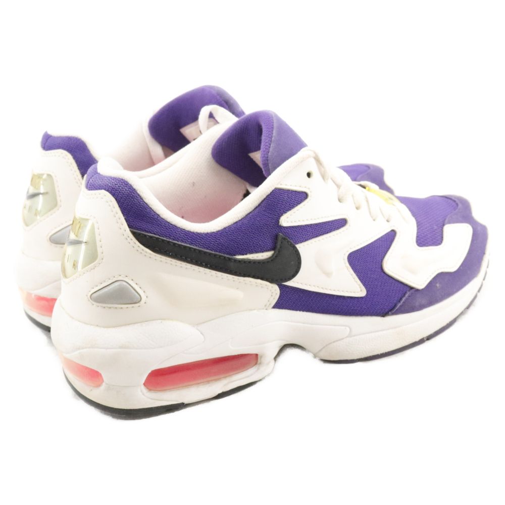 NIKE (ナイキ) AIR MAX2 LIGHT エアマックス2 ライト ローカットスニーカー シューズ ホワイト/パープル AO1741-103 US8/26cm