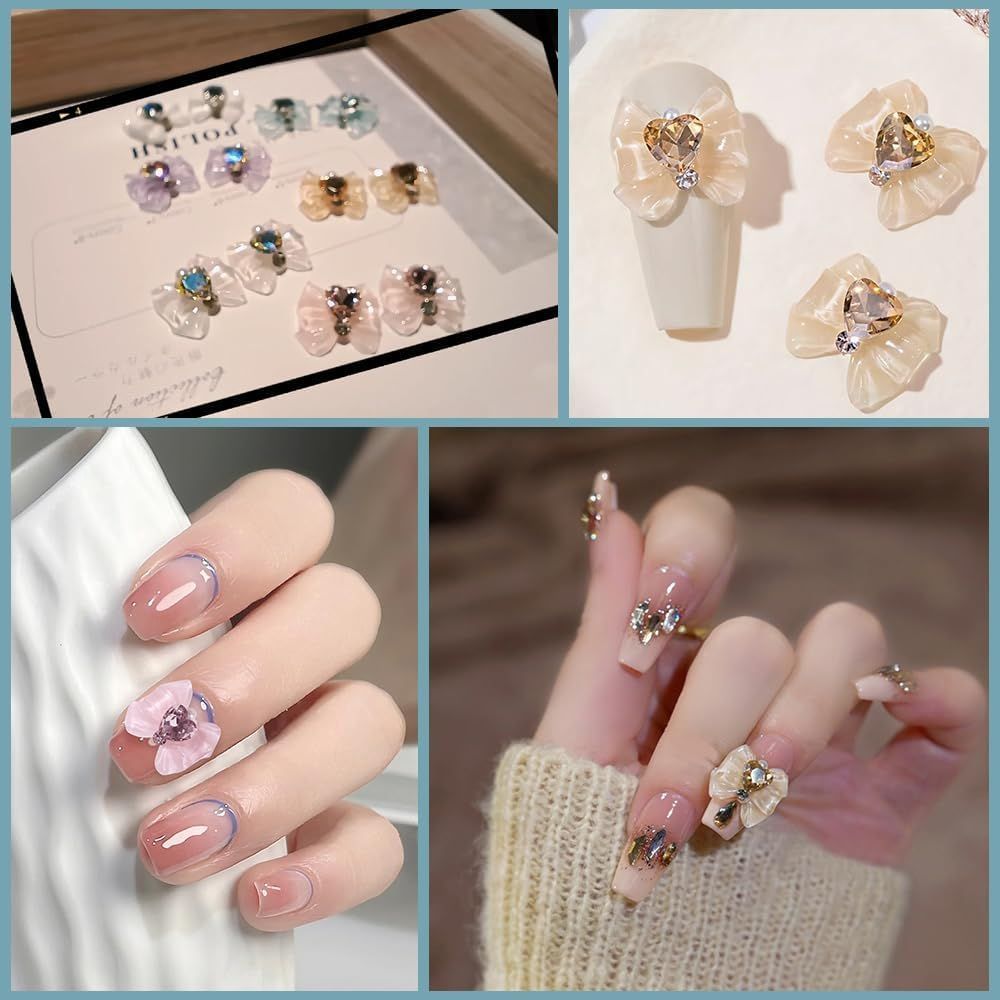 リボン ネイルパーツ 約30個セット 可愛い 大きい 蝶結び ネイルパーツ