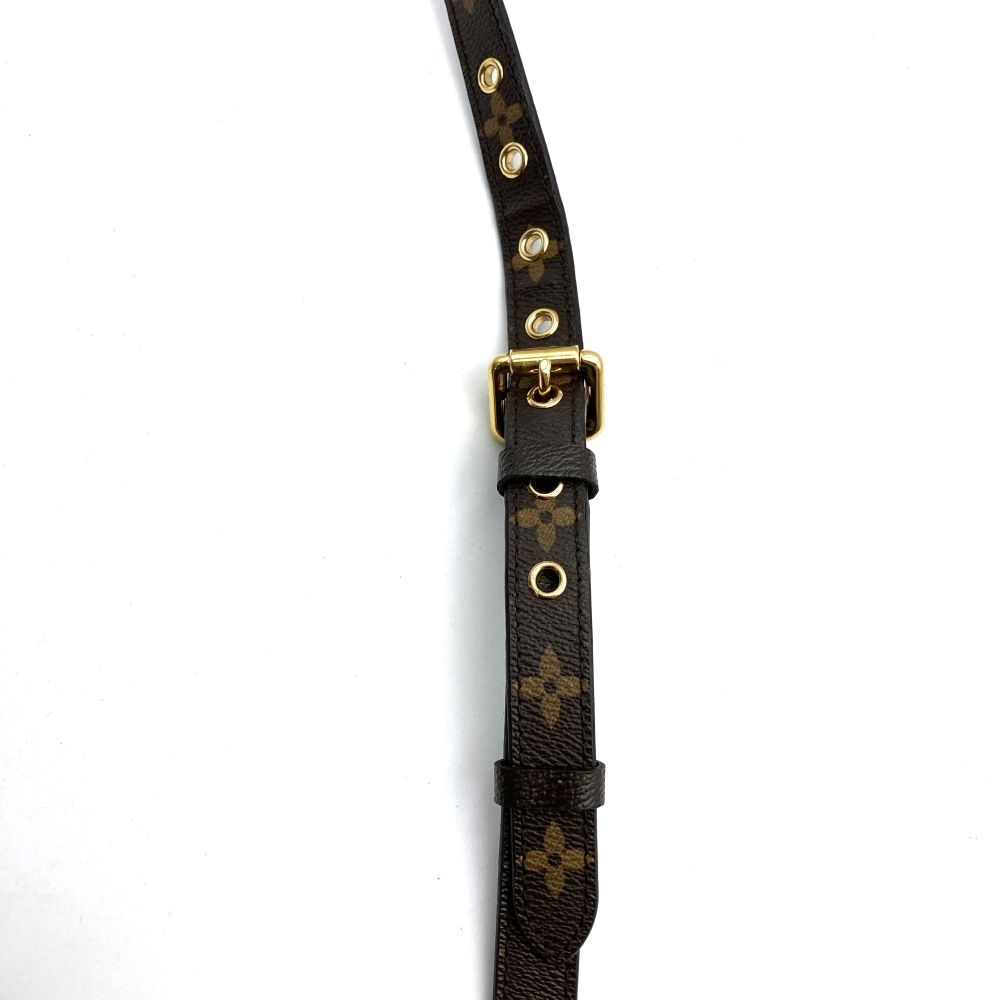 LOUIS VUITTON - 【美品】LOUIS VUITTON ルイ・ヴィトン J60068 ショルダーストラップ ブラウン モノグラムキャンバス 7穴調整可 箱付き USED 【中古】 7/24早い者勝ち処分SALE／【美品】LOUIS VUITTON ルイ・ヴィトン