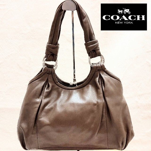 美品✨【COACH】オールドコーチ ショルダーバッグ ブラウンバッグ