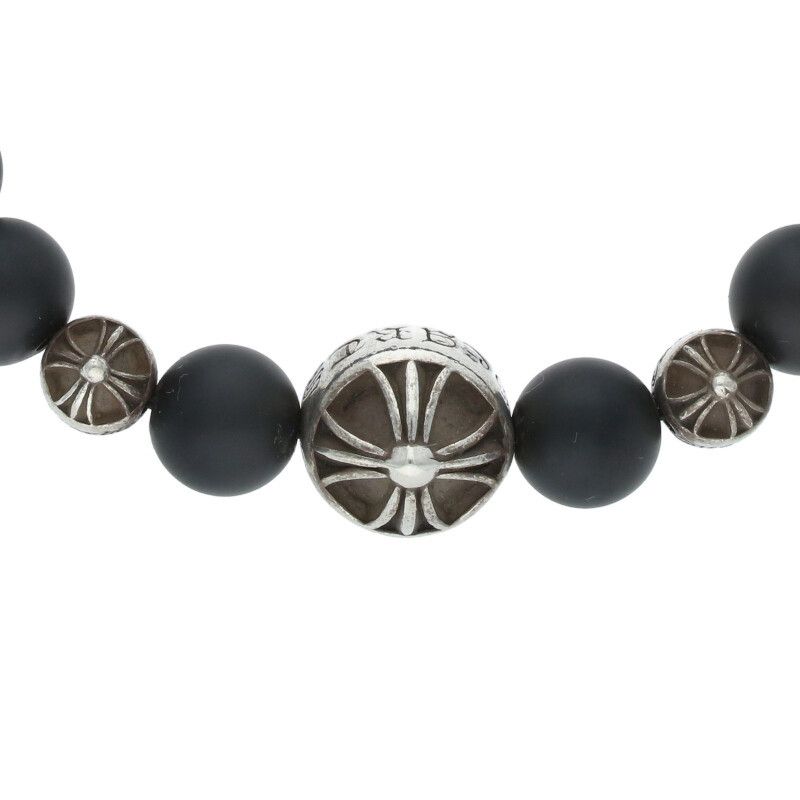 売約済 正規品 クロムハーツ 8mm オニキス ブレスレット BEAD クロス クロムハーツ 8mm BEAD/8mmビーズブレス BEADONYX71 8mmオニキス