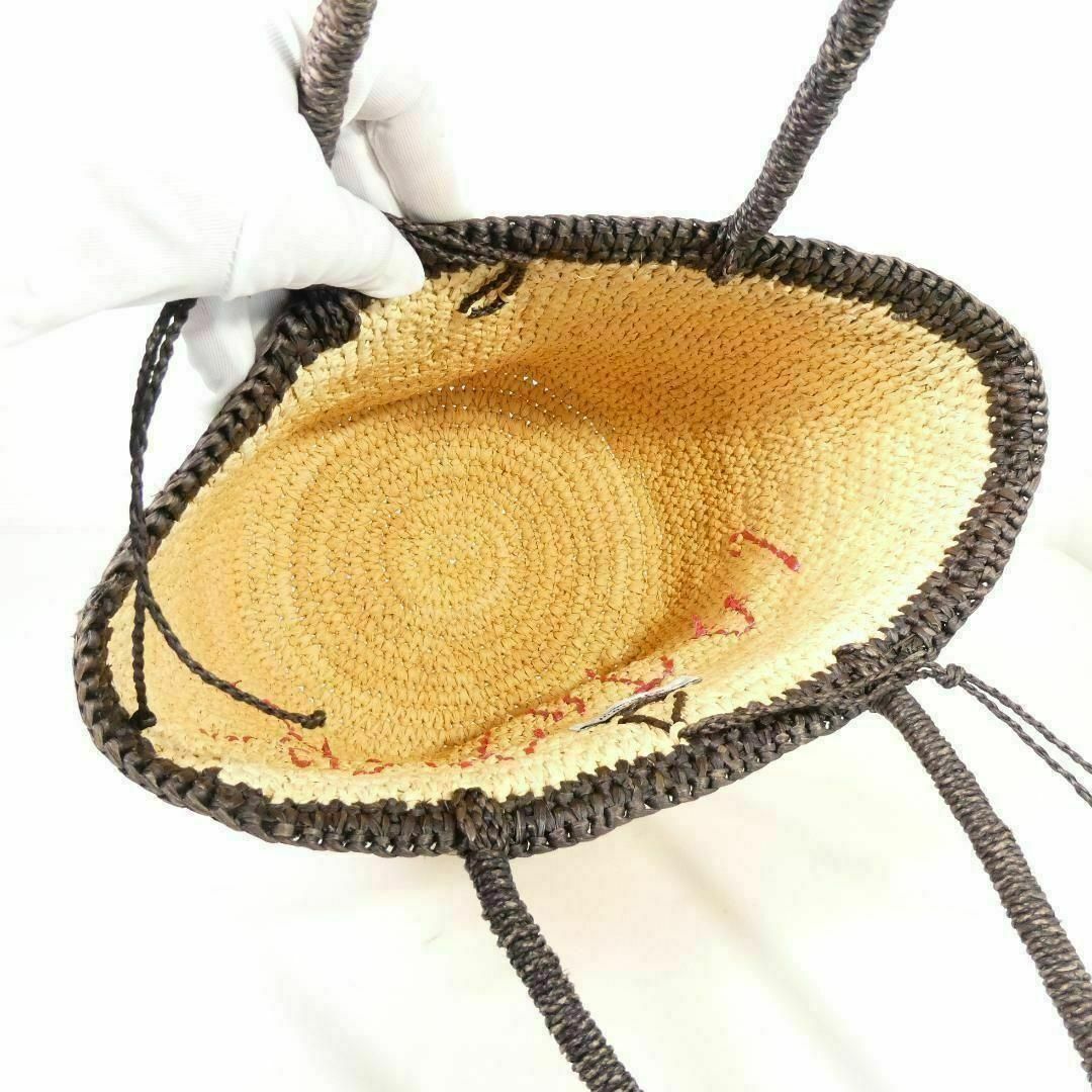 美品 SENSI STUDIO センシスタジオ かごバッグ トートバッグ ストロー