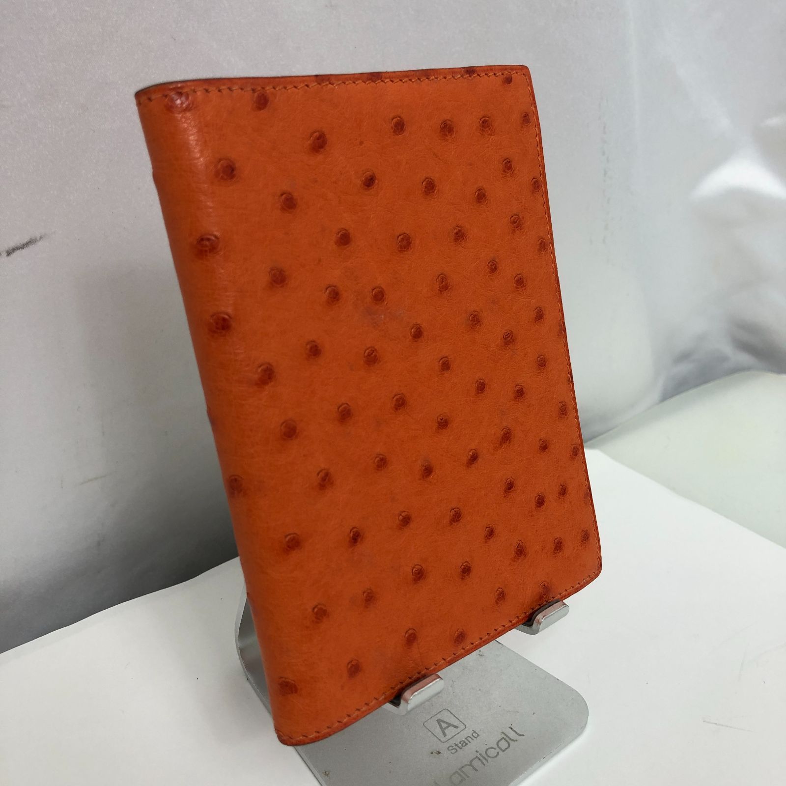 HERMES エルメス 手帳カバー オーストリッチ レザー SG101-1098