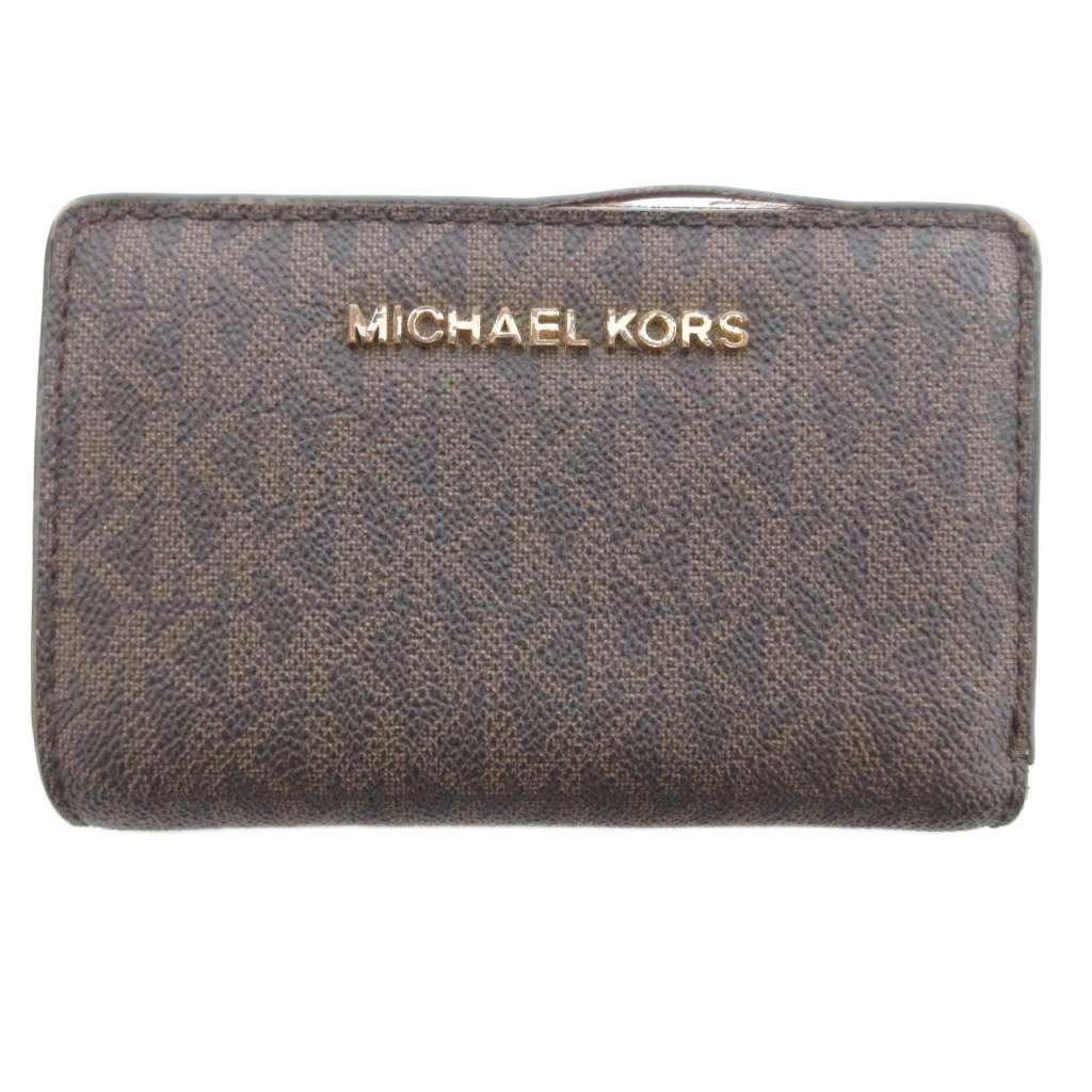 MICHAEL KORS マイケルコース シグネチャー ブラウン 折財布