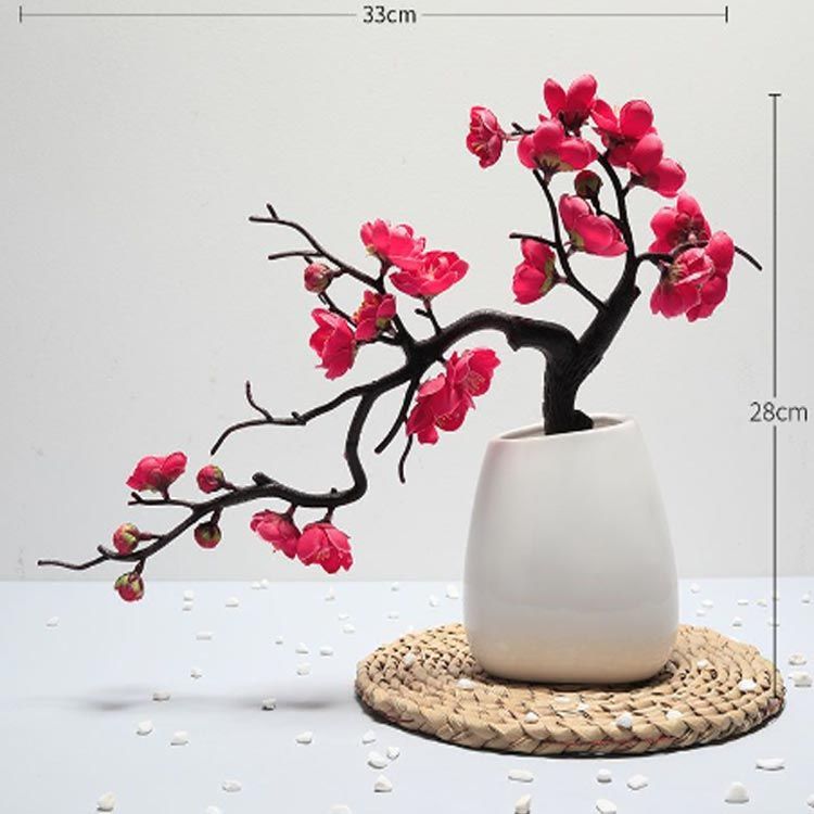梅 梅の花 うめの花 造花 小枝 盆栽 和風 アートフラワー