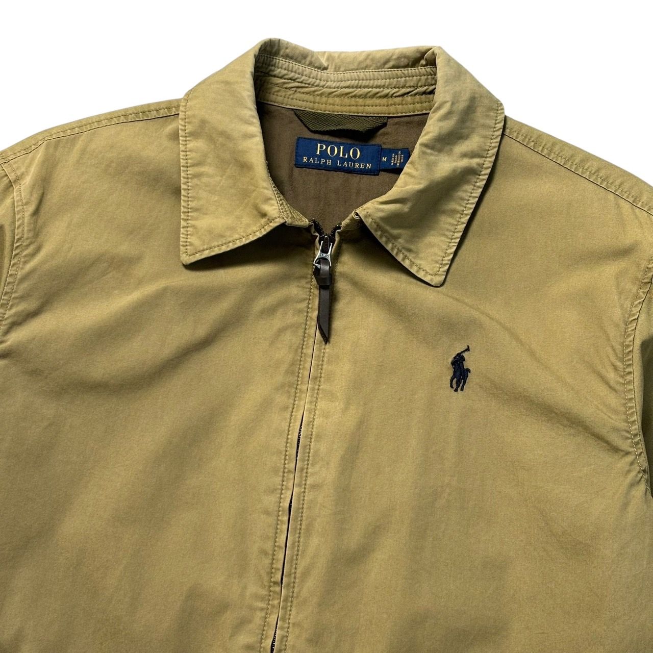 POLO古着 オリーブ色 ジャンパー・ブルゾン POLO RALPH LAUREN（ブルゾン ・ グリーン・カーキ/緑色系）の