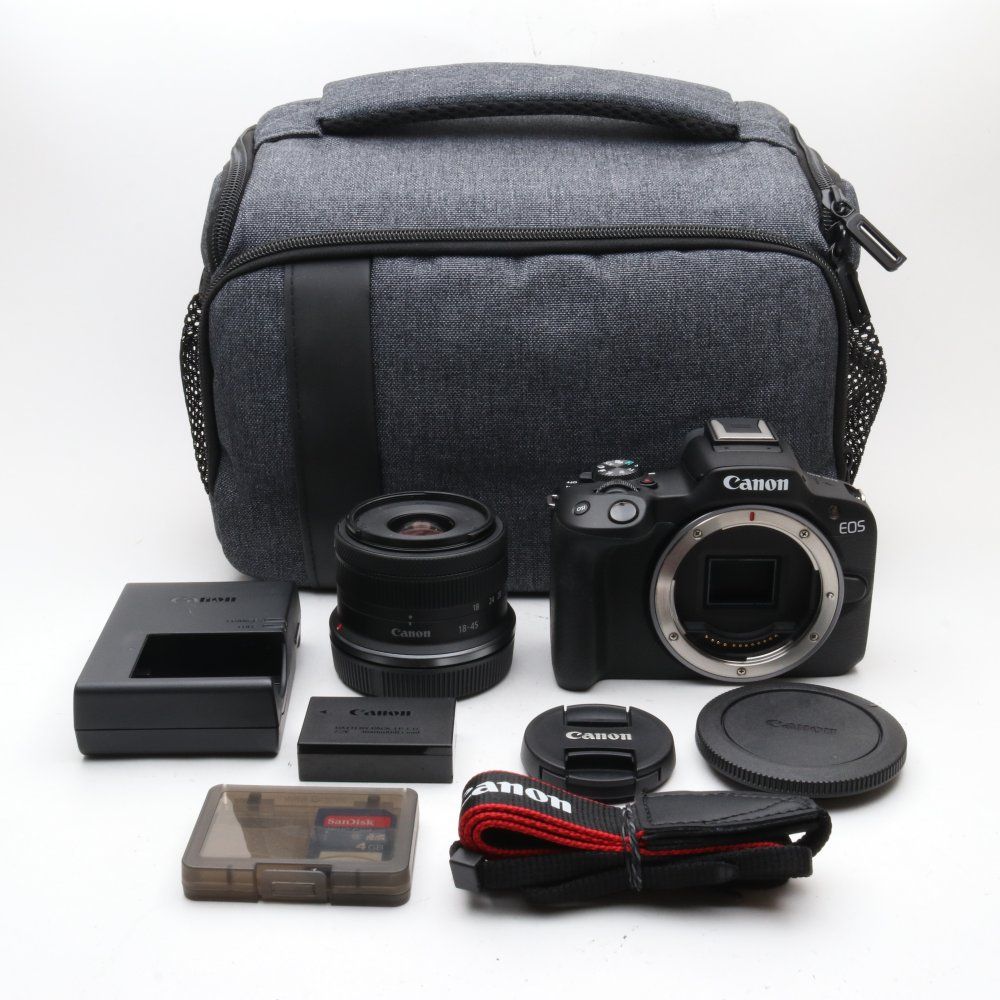 Canon ミラーレス一眼カメラ EOS R50 ブラック RF-S18-45mm F4.5-6.3はSTMレンズ リニューアル