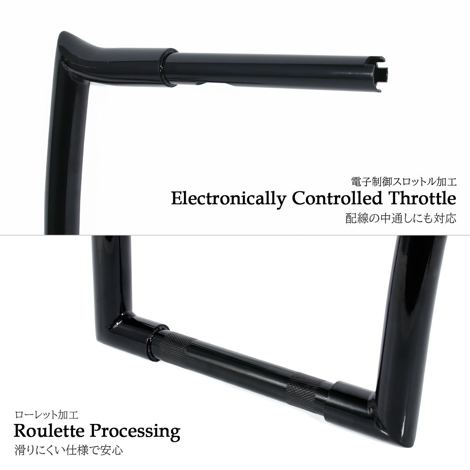 ロボットハンドル8インチ ロボットハンドル 汎用 7/8インチ 22.2mm バイク カスタム