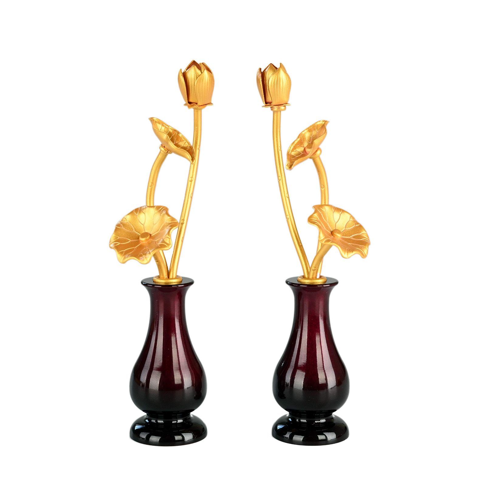 【数量限定】1セット 高級金属製常花 花瓶 つき 都市工坊 (溜色 小) 4,489円
