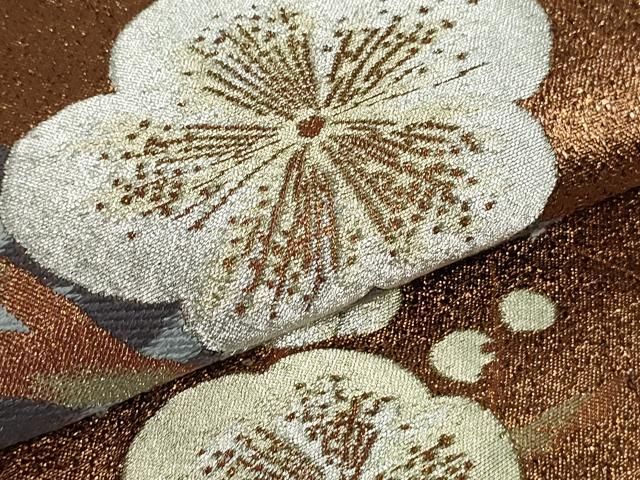 平和屋着物○世界的友禅作家 千地泰弘 六通柄袋帯 枝梅文 上代38