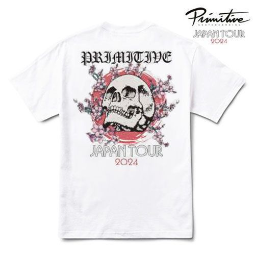 PRIMITIVE JAPAN TOUR 2024 デッキ TEAMサイン入り PRIMITIVE JAPAN TOUR Tシャツ ホワイト ジャパンツアー2024 限定
