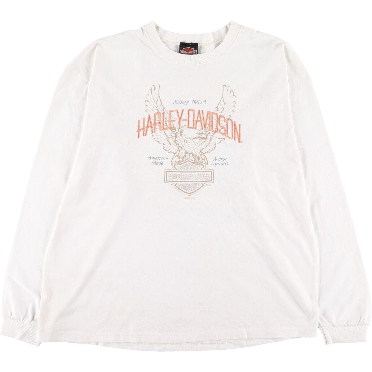【希少カラー】 ハーレーダビッドソン プリント ロングtシャツ XL