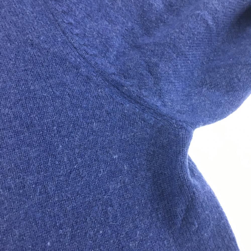 ラフアンドスウェル セーター ネイビー Vネック カシミヤ100％ ニット