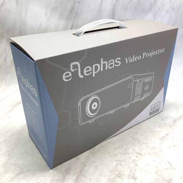 【極美品】ELEPHAS 小型 プロジェクター 8000lm 1920×1080 最大解像度 内蔵スピーカー W13 A0426 0718ML012 0120240717102236