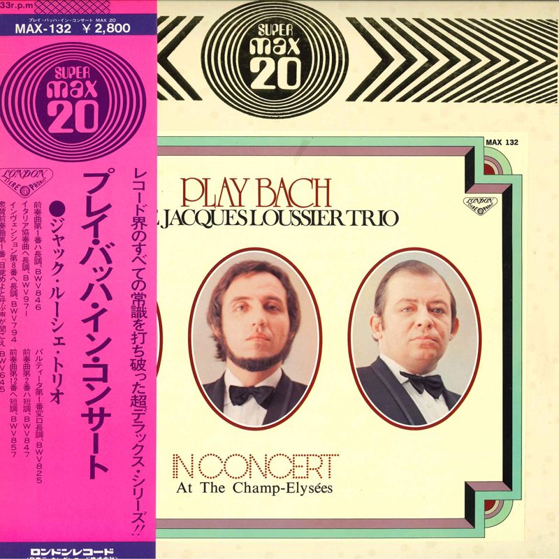 LP/GF Jacques Loussier Trio Play Bach In Concert Max MAX132