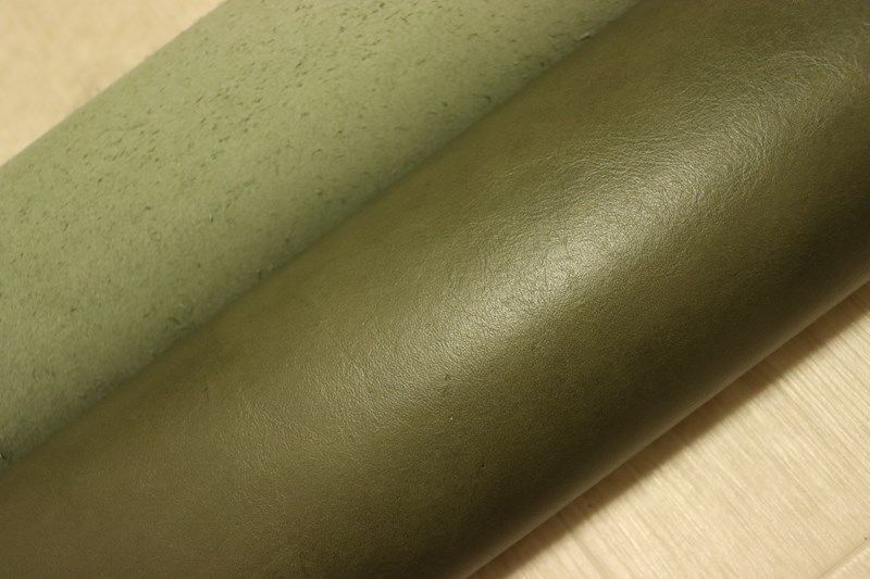 セージグリーン 304ds クロム革 牛革 イタリア レザー スムース加工 半裁 一枚革 レザークラフト 革 皮 本革 diy 生地 材料