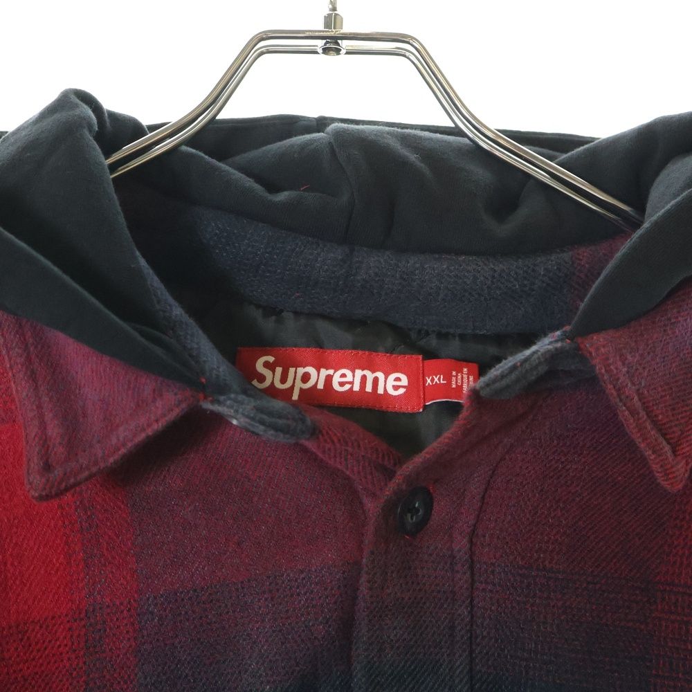 SUPREME (シュプリーム) 25SS Quilted Lined Hooded Flannel