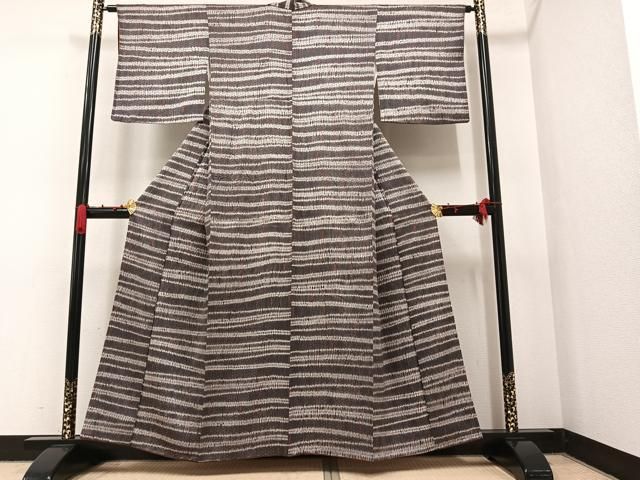 平和屋着物●上質な小紋　飛鶴雪輪花文　正絹　逸品　未使用　AAAY6282ph 平和屋着物○上質な小紋 飛鶴雪輪花文 正絹 逸品 未使用