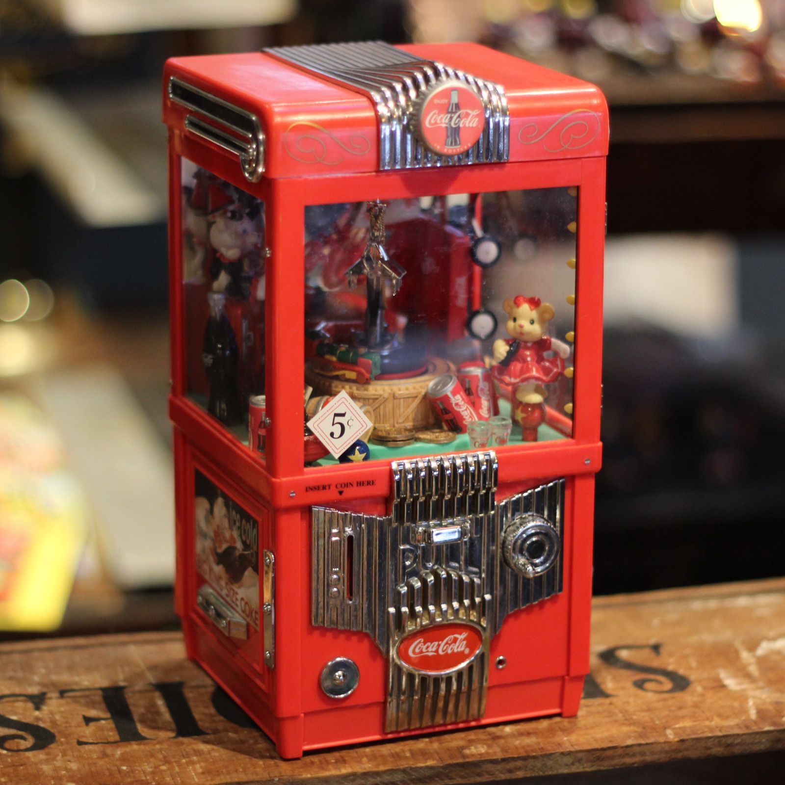 希少‼︎ コカコーラ　クレーンゲーム型　オルゴール　貯金箱
