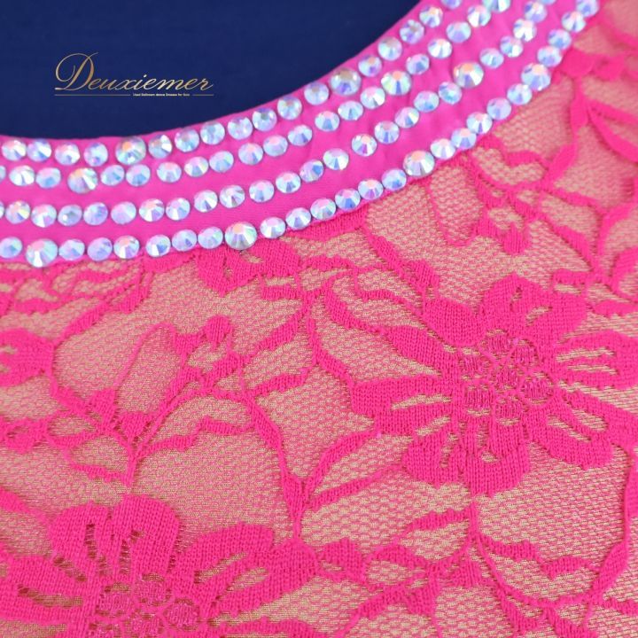 新品 社交ダンス衣装 パーティードレス レッスン着 高級仕様 フューシャピンクS 新品 社交ダンス衣装 パーティードレス レッスン着 高級仕様