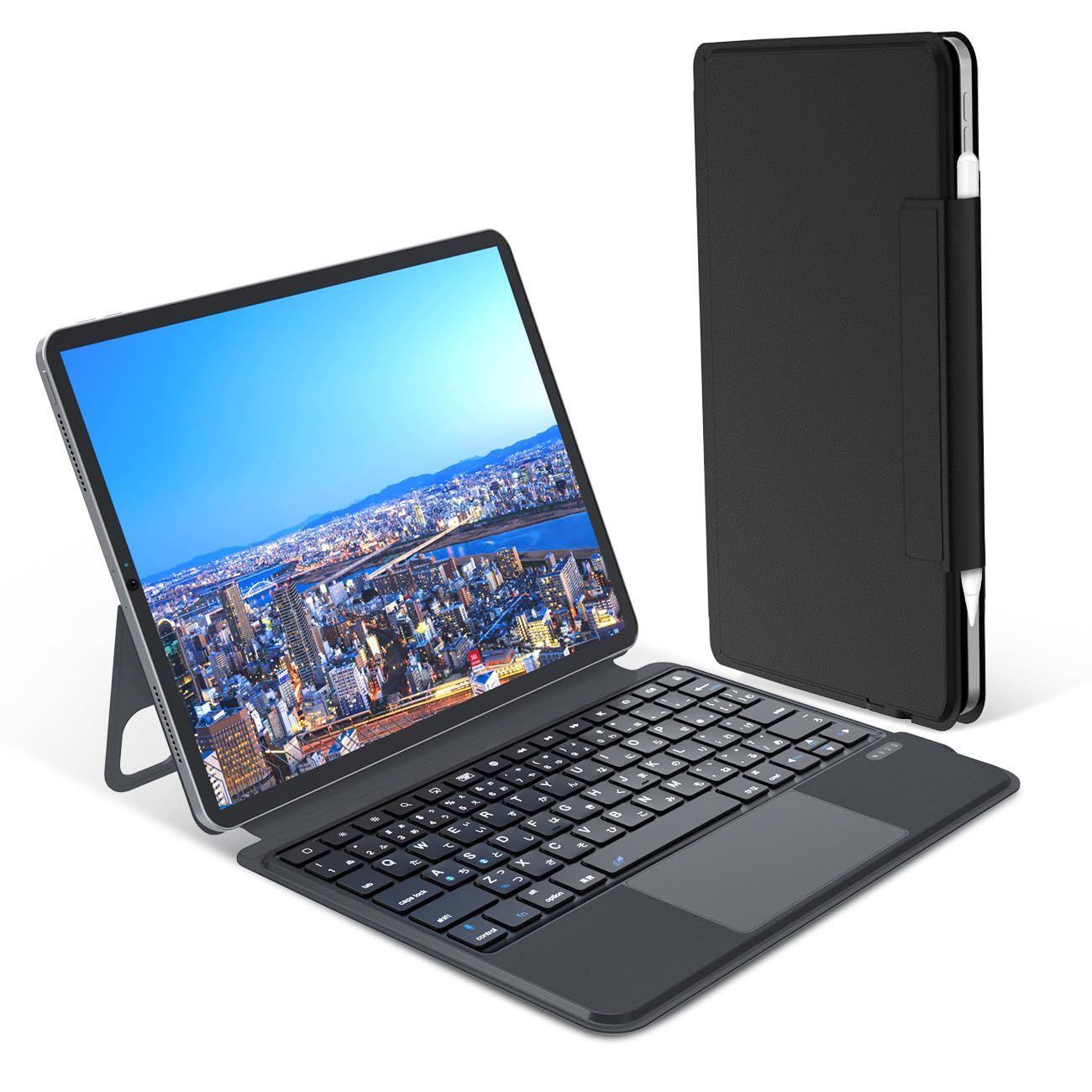 新着商品 iPad Air6 M2 11インチ iPad Pro 11インチ第1|2|3|4世代 iPad 2025 Air 第4|5世代10.9インチ対応 一体型 磁気吸着 大きい高精度トラックパッド付き キーボード付きケース JIS日本語配列 bluet