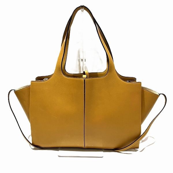 セリーヌ CELINE トライフォールド カーフスキン イエロー バッグ 