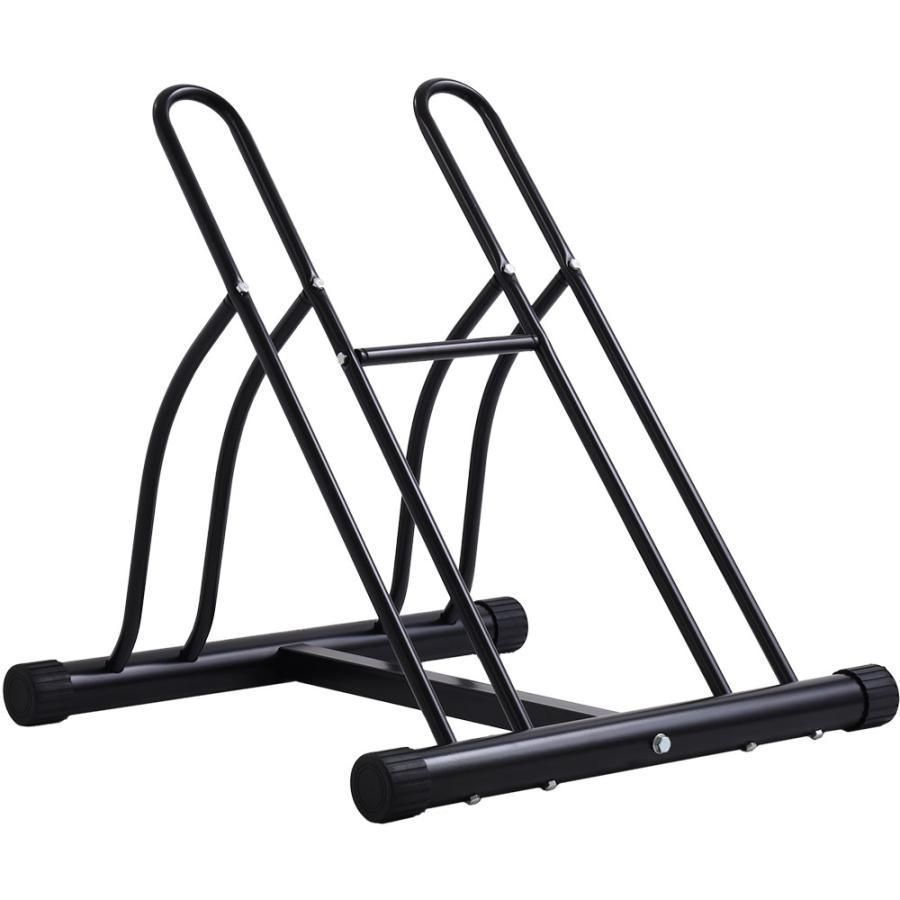 中古品)サンワダイレクト ロードバイク スタンド 2台 室内 自立 自転車