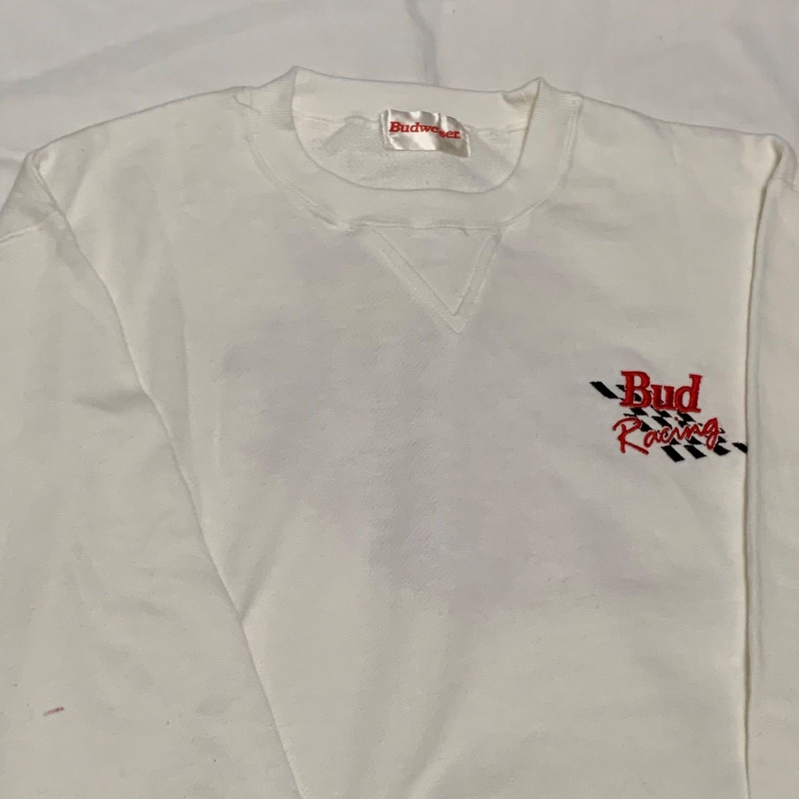 80-90s Budweiser “Bud Racing” Crew Neck Sweat Shirt バドワイザー 