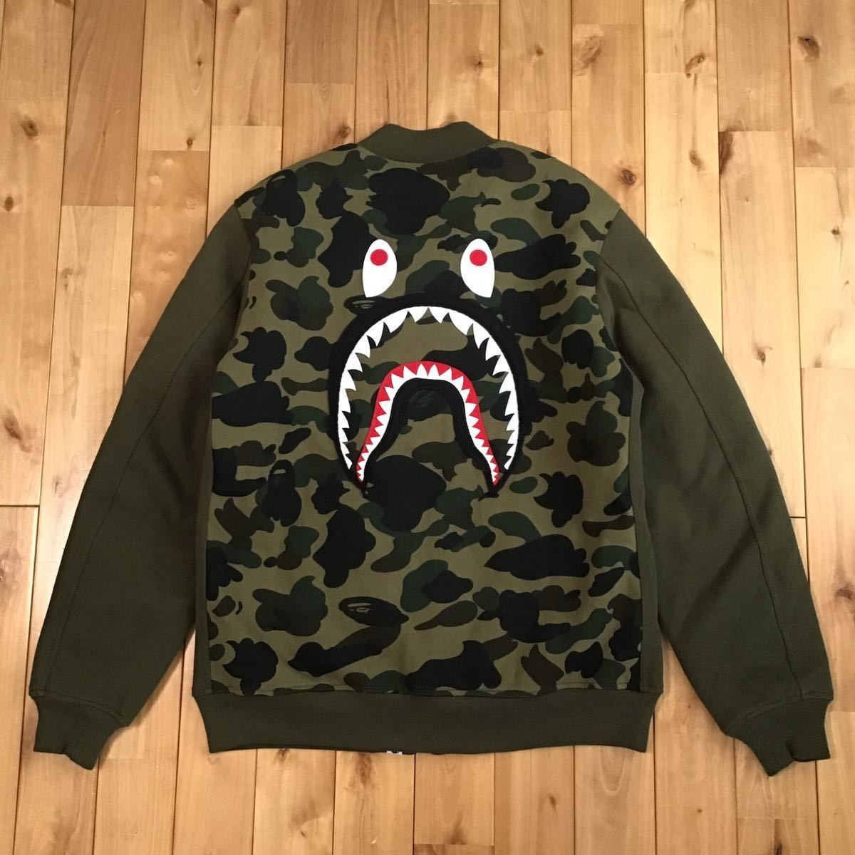 SHARK Sweat MA-1 bomber jacket Lサイズ a bathing ape BAPE