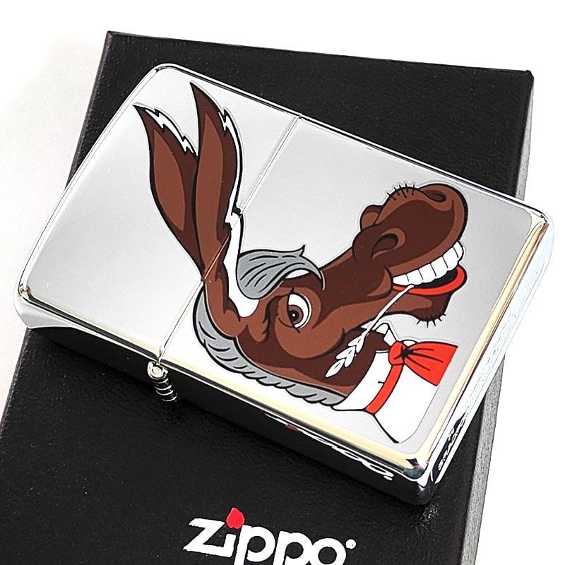 ZIPPO ライター 2007年製 レア ジッポ アメリカ民主党 ドンキー ロバ ビンテージ おしゃれ 廃盤 珍しい ヴィンテージ 未使用品  かっこいい シルバー 絶版 メンズ ギフト プレゼント - メルカリ