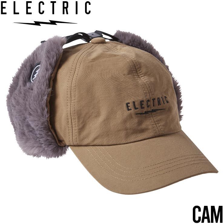送料無料】帽子 耳当て付きキャップ イヤーフラップ ELECTRIC