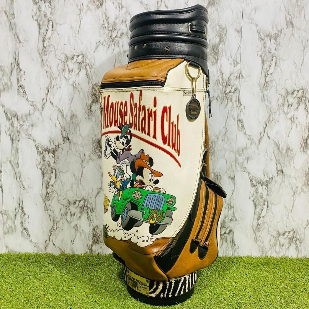 【激レア】ベルディング ミッキーマウス サファリクラブ カート式 キャディバッグ 激レア】ベルディング ミッキーマウス サファリクラブ カート式