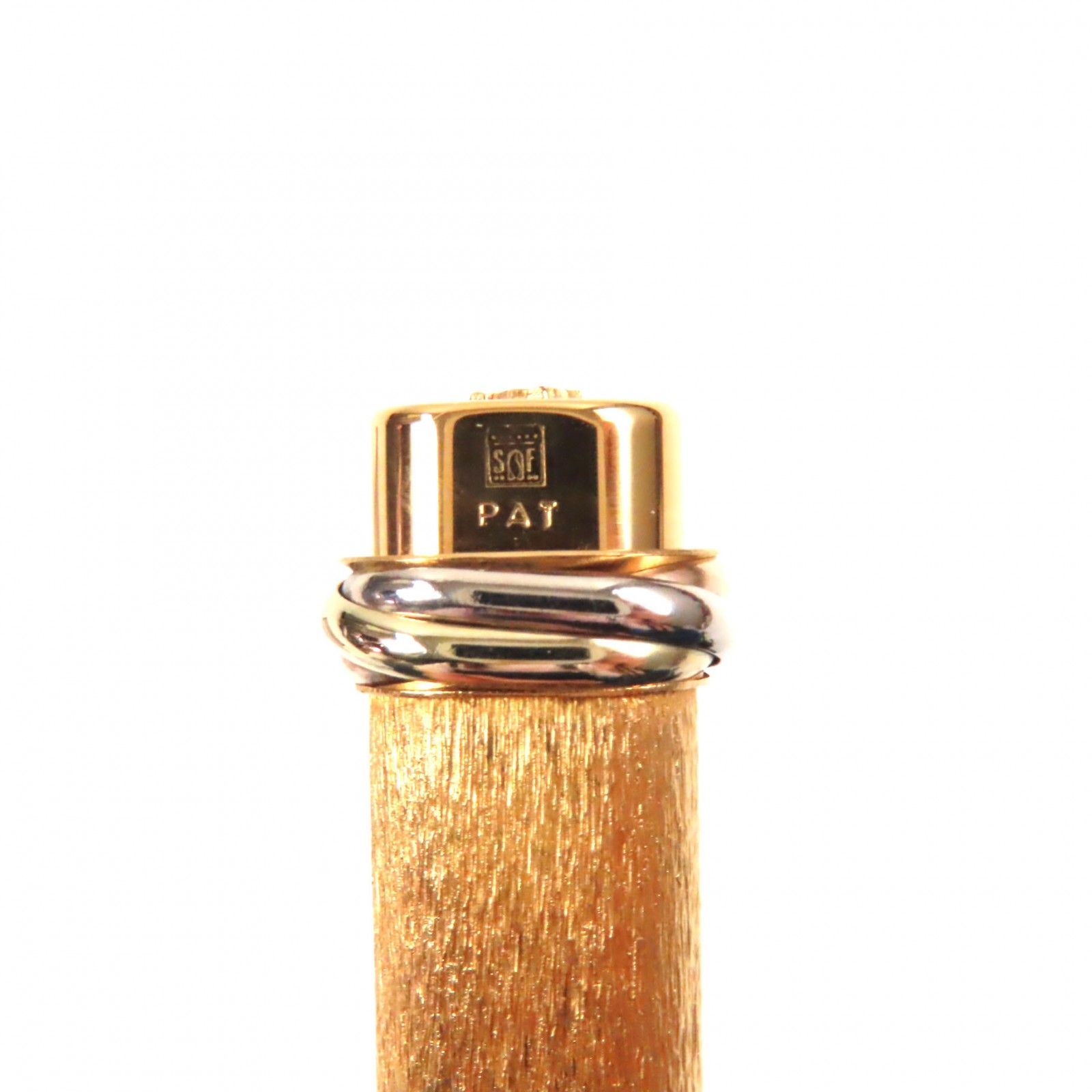極美品▽Cartier カルティエ ヴィンテージ トリニティ ー 総柄
