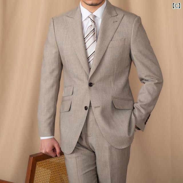 スーツ XL パンツ 32 メンズ ファッション 服 男性用 オシャレ シンプル 大人 かっこいい 大きいサイズ ストリート 紳士服 レトロ ピークド スーツ ビジネス スリム 結婚式 スーツ KANDAIZUMI_COM