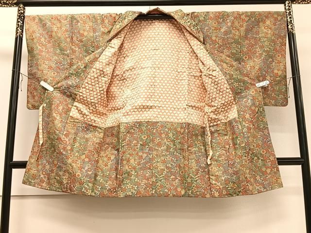 平和屋着物＃道行コート 霞間道 暈し染め ロング丈 正絹 逸品 CAAT5664id