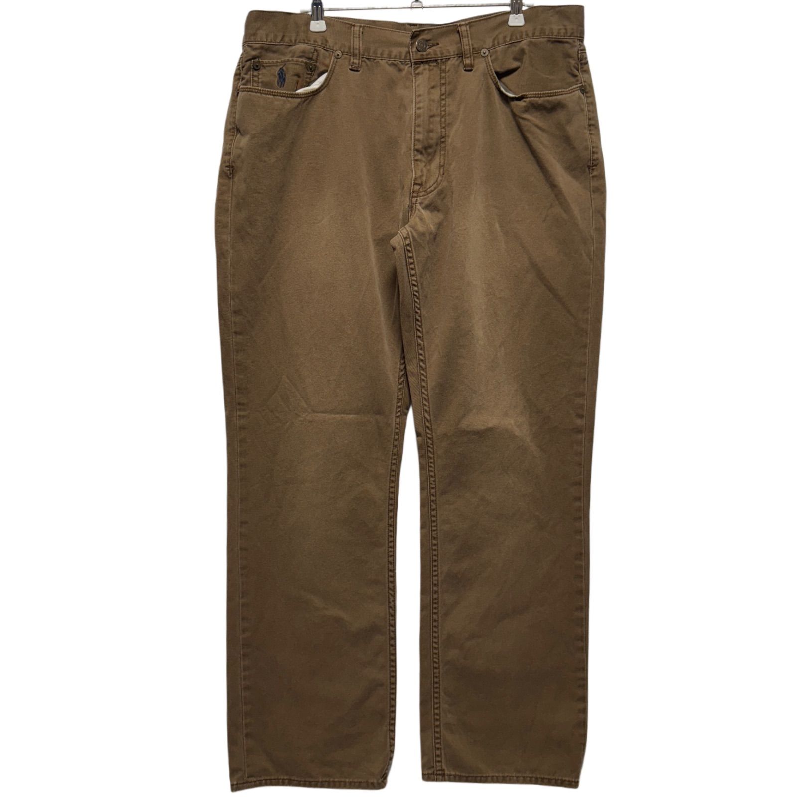 POLO RALPH LAUREN チノパン W35 L30 ポロ ラルフローレン ポロチノ STRAIGHT FIT ストレートフィット ブラウン  古着 G4010