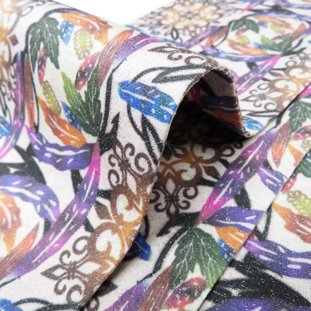 新品未使用❣️urutane 花柄 半幅帯 USAコットン花札柄半幅帯 新品長尺リバ 和装小物（帯・半襟） お