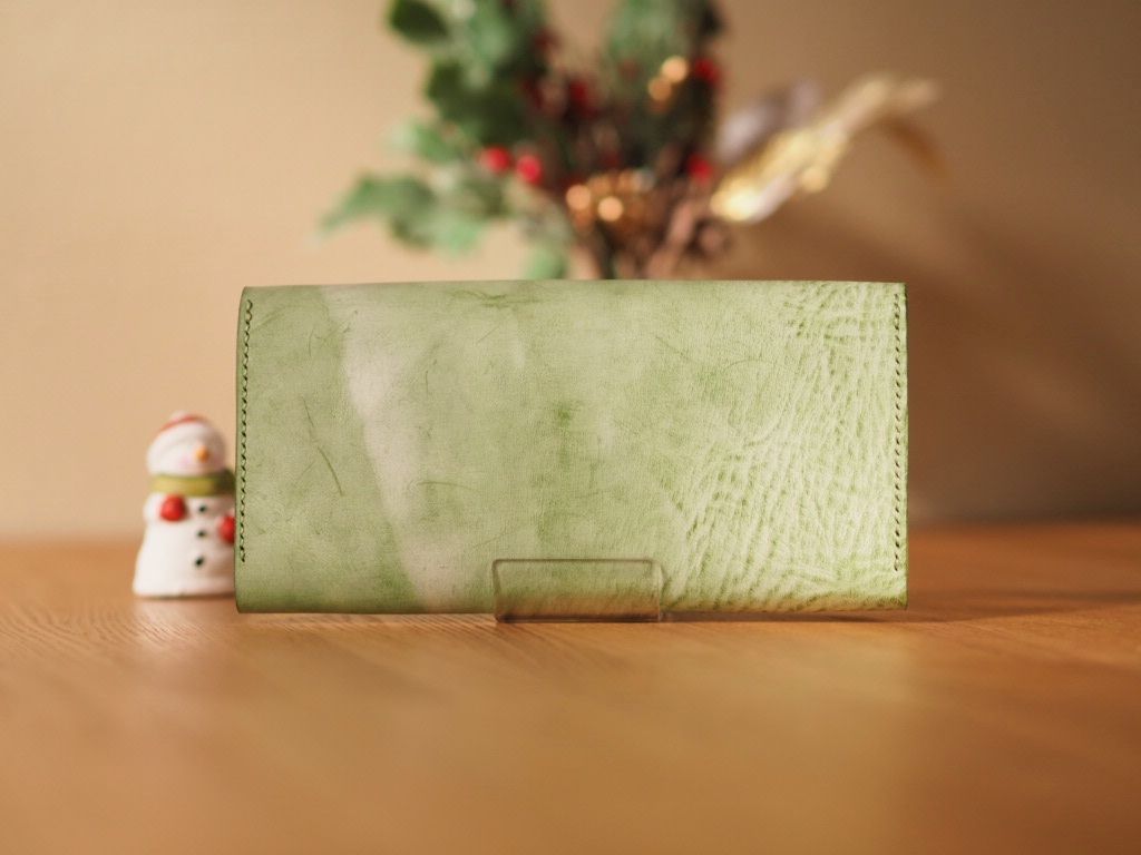 Italian Leather Alaska Green Wallet イタリアン レザー