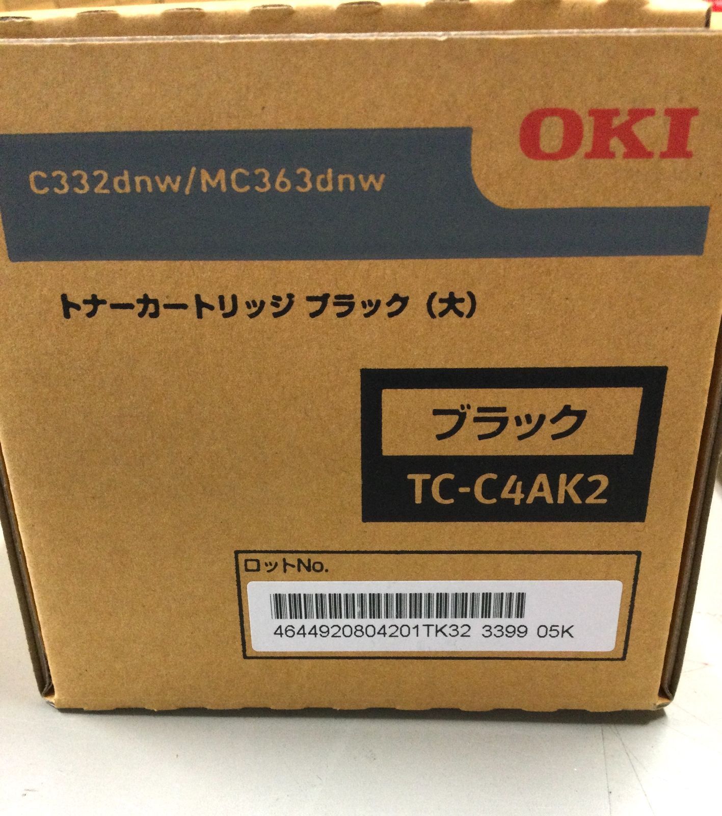 沖データ トナーカートリッジTC-C4AK1ブラック OKI トナーカートリッジ